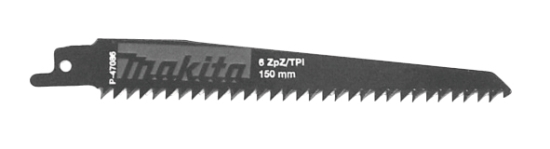Makita Zubehör Reciprosägeblatt 150/6Z Holz/Kunststoff/Gipskarton