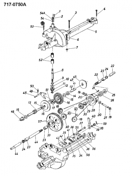 Ersatzteile Novotrac Rasentraktoren NOVO SUPER 110 SL Typ: 135-6821 (1985) Getriebe