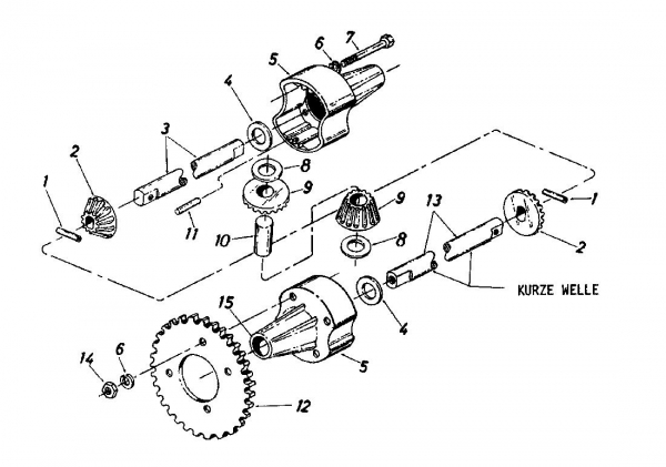 Ersatzteile Novotrac Rasentraktoren NOVOTRAC 10 SL Classic Typ: 135-5280  (1985) Differential
