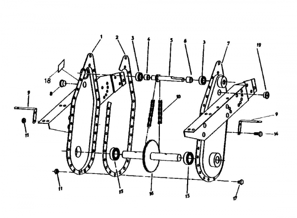 Ersatzteile Gutbrod Motorhacken MB 60-52 Typ: 07512.07  (1985) Kettenkasten