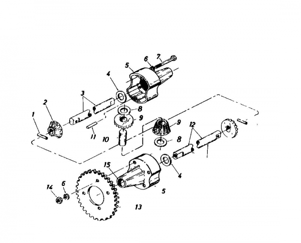 Ersatzteile Gutbrod Rasentraktoren 810 HEBS Typ: 02635.06  (1985) Differential