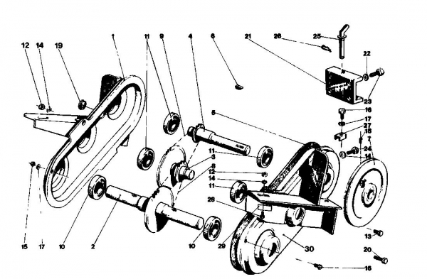 Ersatzteile Gutbrod Motorhacken MB 60-30 Typ: 07511.07  (1985) Fahrantrieb