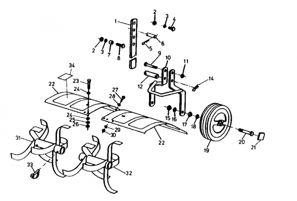 Ersatzteile Gutbrod Motorhacken MB 60-52 Typ: 07512.07  (1985) Grundgerät
