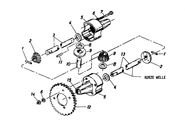 Ersatzteile Novotrac Rasentraktoren NOVOTRAC 10 SL Classic Typ: 136-5280  (1986) Differential
