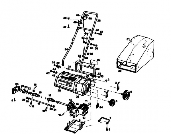 Ersatzteile Golf Elektrovertikutierer 132 VE Typ: 02890.01  (1986) Grundgerät