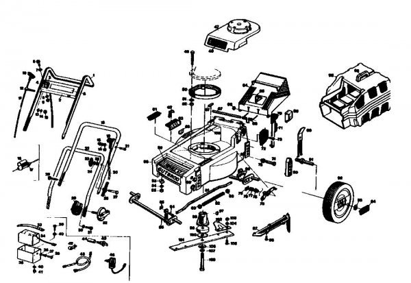 Ersatzteile Gutbrod Motormäher HB 40 L Typ: 02896.02  (1986) Grundgerät