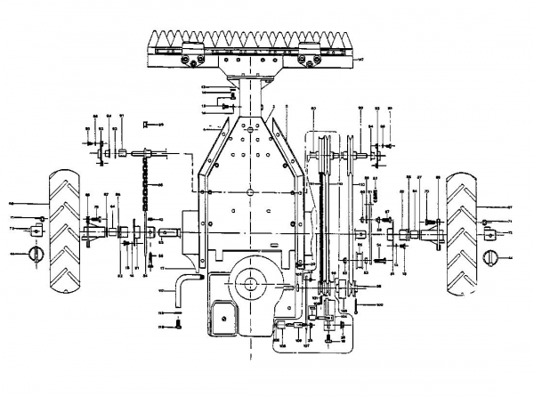 Ersatzteile MTD Balkenmäher Quick 90 Typ: 187-0172  (1987) Fahrantrieb, Räder 