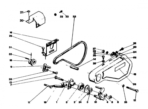 Ersatzteile Golf Motorhacken 160 MS 4 Typ: 07511.08  (1987) Fahrantrieb