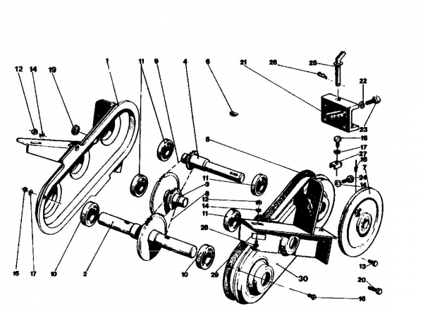 Ersatzteile Golf Motorhacken 160 MS 4 Typ: 07511.08  (1987) Kettenkasten