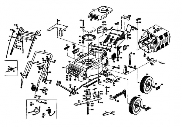 Ersatzteile Gutbrod Motormäher HB 40 BS Typ: 02896.04  (1987) Grundgerät