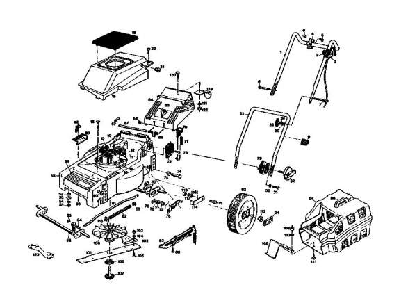 Ersatzteile Gutbrod Elektromäher HE 40 L Typ: 02895.01  (1987) Grundgerät
