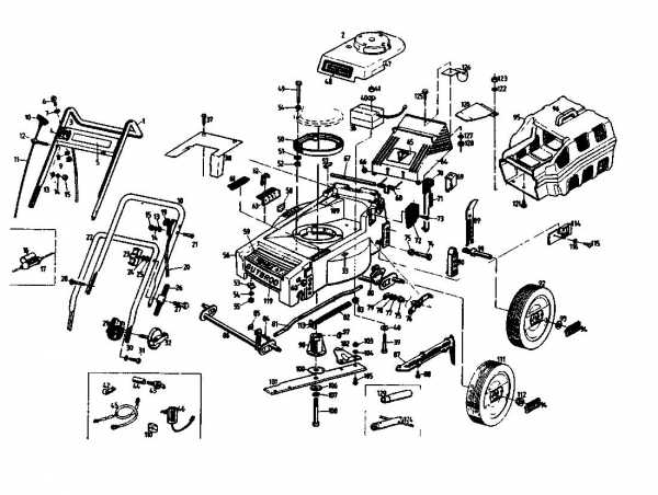 Ersatzteile Gutbrod Motormäher HB 40 LBS Typ: 02896.05  (1988) Grundgerät