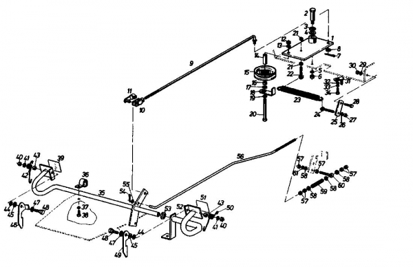 Ersatzteile Golf Rasentraktoren Spider 170 SD 4 Typ: 02840.01 (1988) Pedale