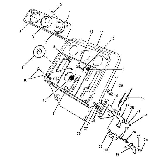 Cub Cadet Ersatzteile Kompakttraktoren 1772 1772  (1989) Armaturenbrett