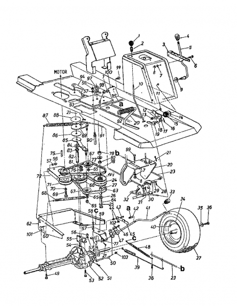 Ersatzteile Columbia Rasentraktoren 8/760 HA Typ: 139-5040 (1989) Fahrantrieb, Räder