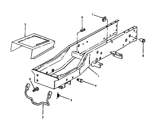 Cub Cadet Ersatzteile Kompakttraktoren 1772 1772  (1989) Rahmen