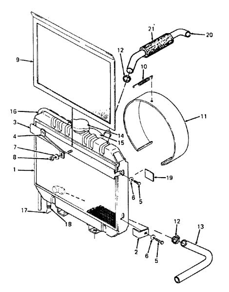 Cub Cadet Ersatzteile Kompakttraktoren 1772 1772  (1989) Kühler