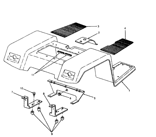 Cub Cadet Ersatzteile Kompakttraktoren 1772 1772  (1989) Sitzwanne