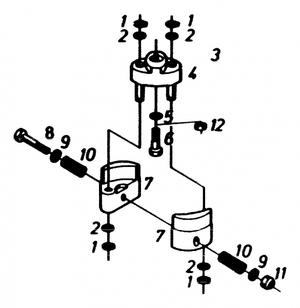 Ersatzteile Gutbrod Balkenmäher BM 100-2/G Typ: 07507.01  (1988) Kupplung