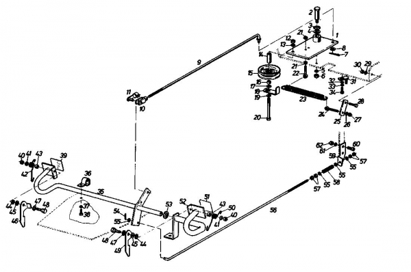 Ersatzteile Gutbrod Rasentraktoren Sprint 1000 E Typ: 02840.04  (1988) Pedale