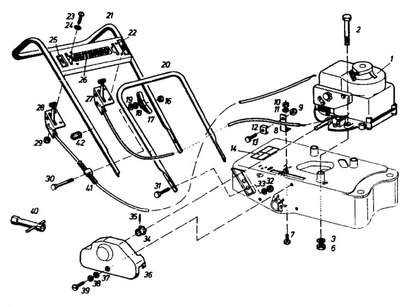 Ersatzteile Gutbrod Schneeräumer SR 800 Typ: 02888.05  (1988) Holm