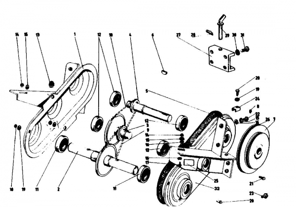 Ersatzteile Golf Motorhacken 162 MS 4 Typ: 07514.04  (1989) Kettenkasten