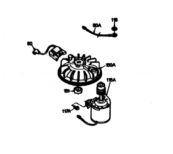 Ersatzteile Gutbrod Motormäher mit Antrieb HB 56 REL Typ: 02849.02  (1989) Schwungrad