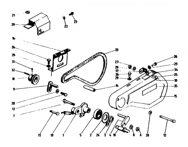 Ersatzteile Gutbrod Motorhacken MB 60-30 Typ: 07514.01  (1990) Fahrantrieb