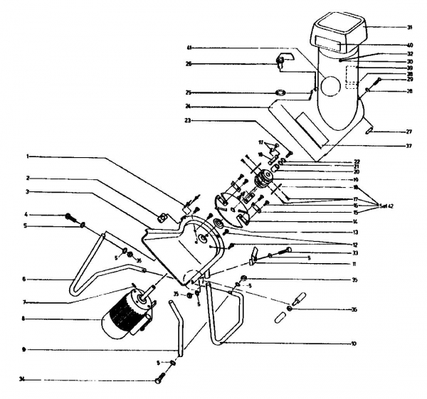 Ersatzteile Gutbrod Häcksler GAE 13 Typ: 04002.03  (1990) Grundgerät