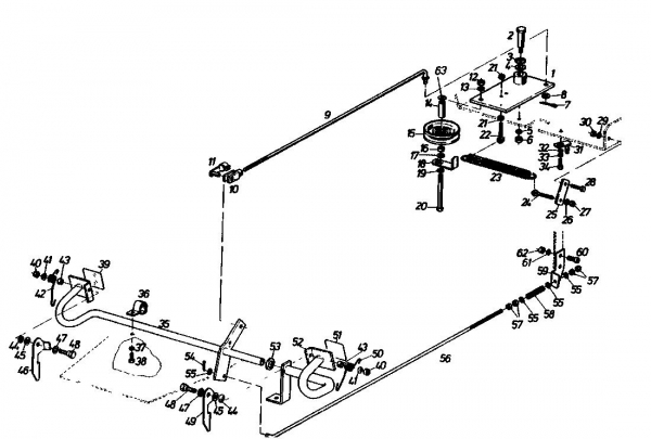 Ersatzteile Gutbrod Rasentraktoren Sprint 1000 E Typ: 02840.04  (1990) Pedale