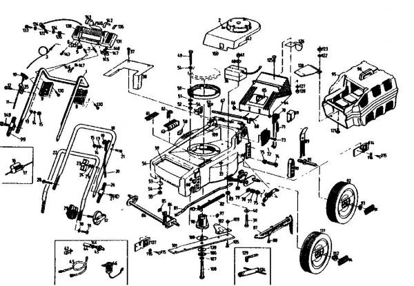 Ersatzteile Gutbrod Motormäher HB 40 L Typ: 02896.02  (1991) Grundgerät