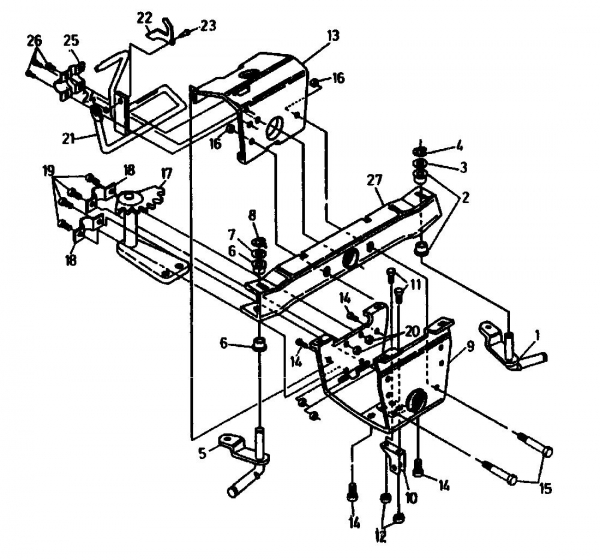 Ersatzteile Gutbrod Rasentraktoren ASB 90-10 Typ: 04015.01  (1991) Vorderachse
