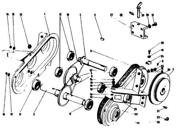 Ersatzteile Golf Motorhacken 162 MS 4 Typ: 07514.04  (1991) Kettenkasten
