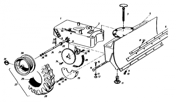 Ersatzteile Gutbrod Schneeräumer SR 800 Typ: 02888.05  (1991) Grundgerät