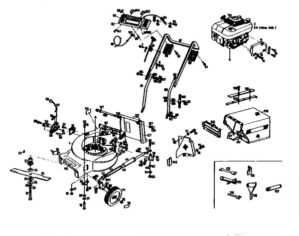 Ersatzteile Gutbrod Motormäher MH 532 Typ: 04005.01  (1991) Grundgerät