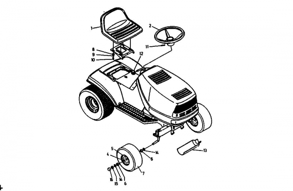 Ersatzteile Golf Rasentraktoren SPIDER 270 SD 4 Typ: 04015.08  (1992) Sitz