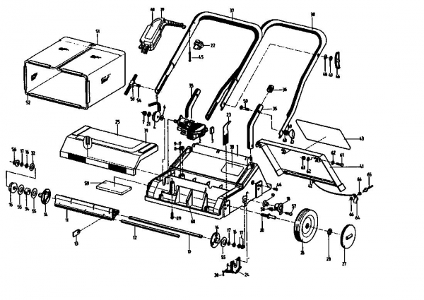 Ersatzteile Golf Elektrovertikutierer 128 VE Typ: 02805.01  (1992) Grundgerät