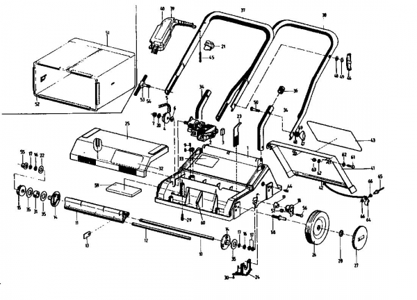 Ersatzteile Fleurelle Elektrovertikutierer V 28 EL Typ: 02805.05  (1992) Grundgerät