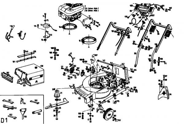 Ersatzteile Gutbrod Motormäher MH 454 T Typ: 04004.04  (1992) Grundgerät