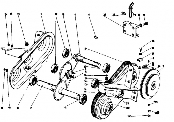 Ersatzteile Gutbrod Motorhacken MB 60-52 Typ: 07514.03  (1993) Kettenkasten