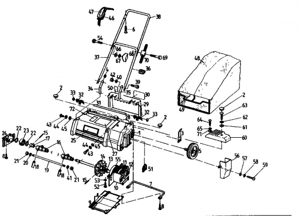 Ersatzteile Golf Elektrovertikutierer 133 VE Typ: 02846.07  (1993) Grundgerät