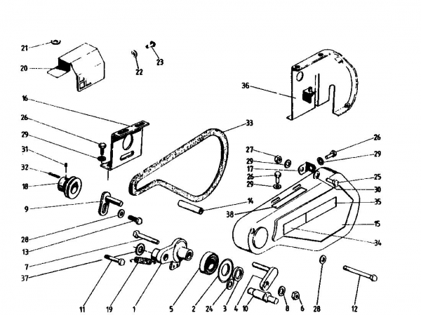 Ersatzteile Golf Motorhacken 160 MS 4 Typ: 07514.02  (1993) Fahrantrieb