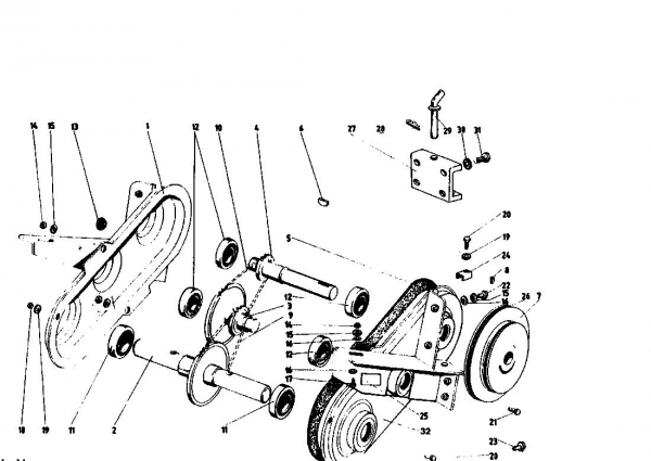Ersatzteile Golf Motorhacken 162 MS 4 Typ: 07514.04  (1993) Kettenkasten