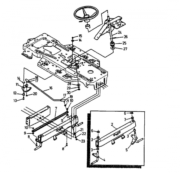 Ersatzteile Gutbrod Rasentraktoren RSB 100-12 Typ: 04015.02  (1993) Vorderachse
