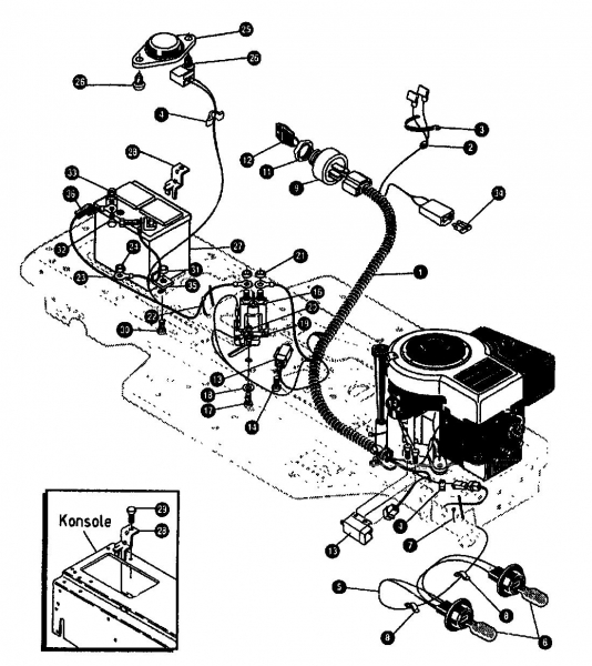 Ersatzteile Gutbrod Rasentraktoren RSB 80-12 Typ: 00097.07  (1994) Elektroteile