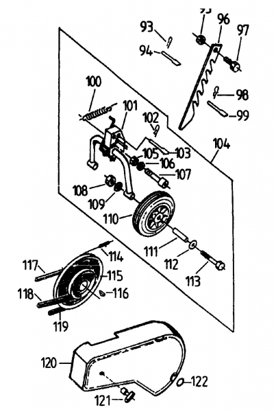 Ersatzteile Gutbrod Motorhacken MK 90-50 Typ: 07520.02  (1994) Räder