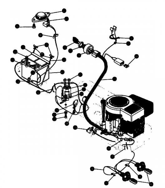 Ersatzteile Gutbrod Rasentraktoren RSB 80-10 Typ: 04015.09  (1994) Elektroteile