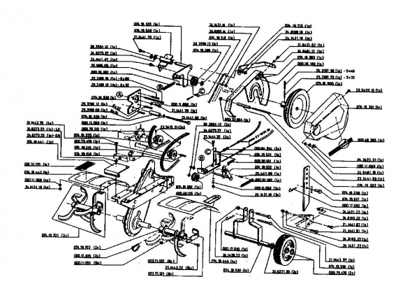 Ersatzteile Gutbrod Motorhacken MB 62-52 KA Typ: 07518.03  (1994) Grundgerät