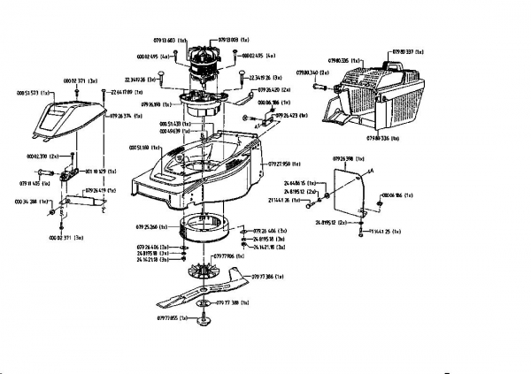 Ersatzteile Gutbrod Elektromäher HE 48 Typ: 02817.02  (1994) Grundgerät