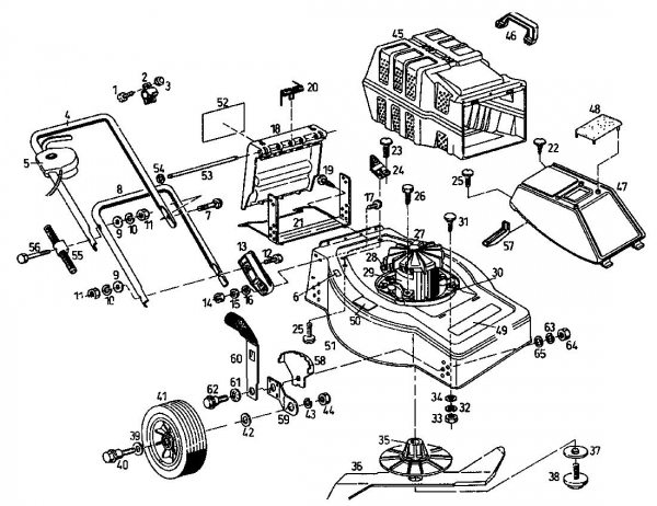 Ersatzteile Gutbrod Elektromäher Eco E Typ: 02899.06  (1994) Grundgerät